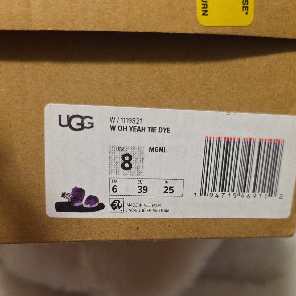 UGG Oh Yeah Purple Tie Dye Slippers